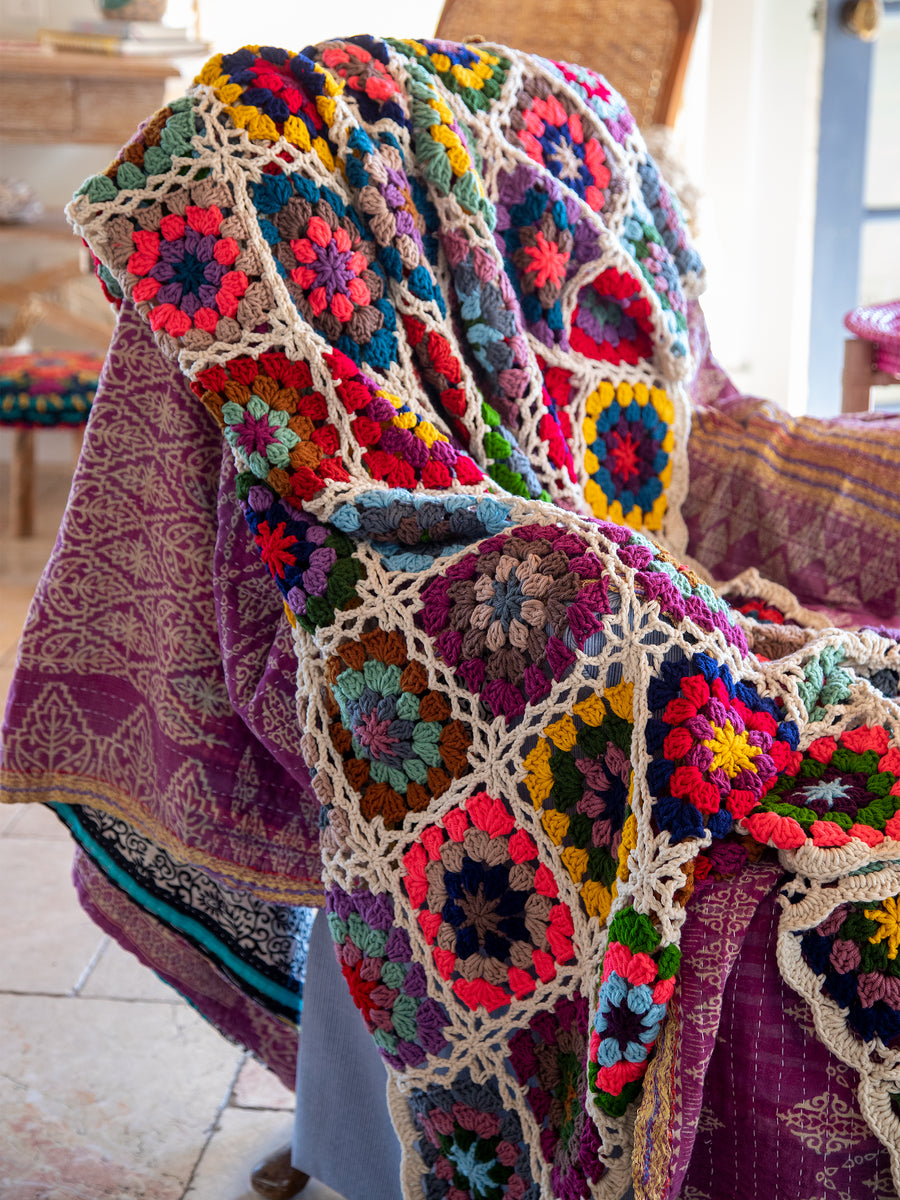 Buy Car Seat Cover,crochet Seat Covers,rainbow Granny Square