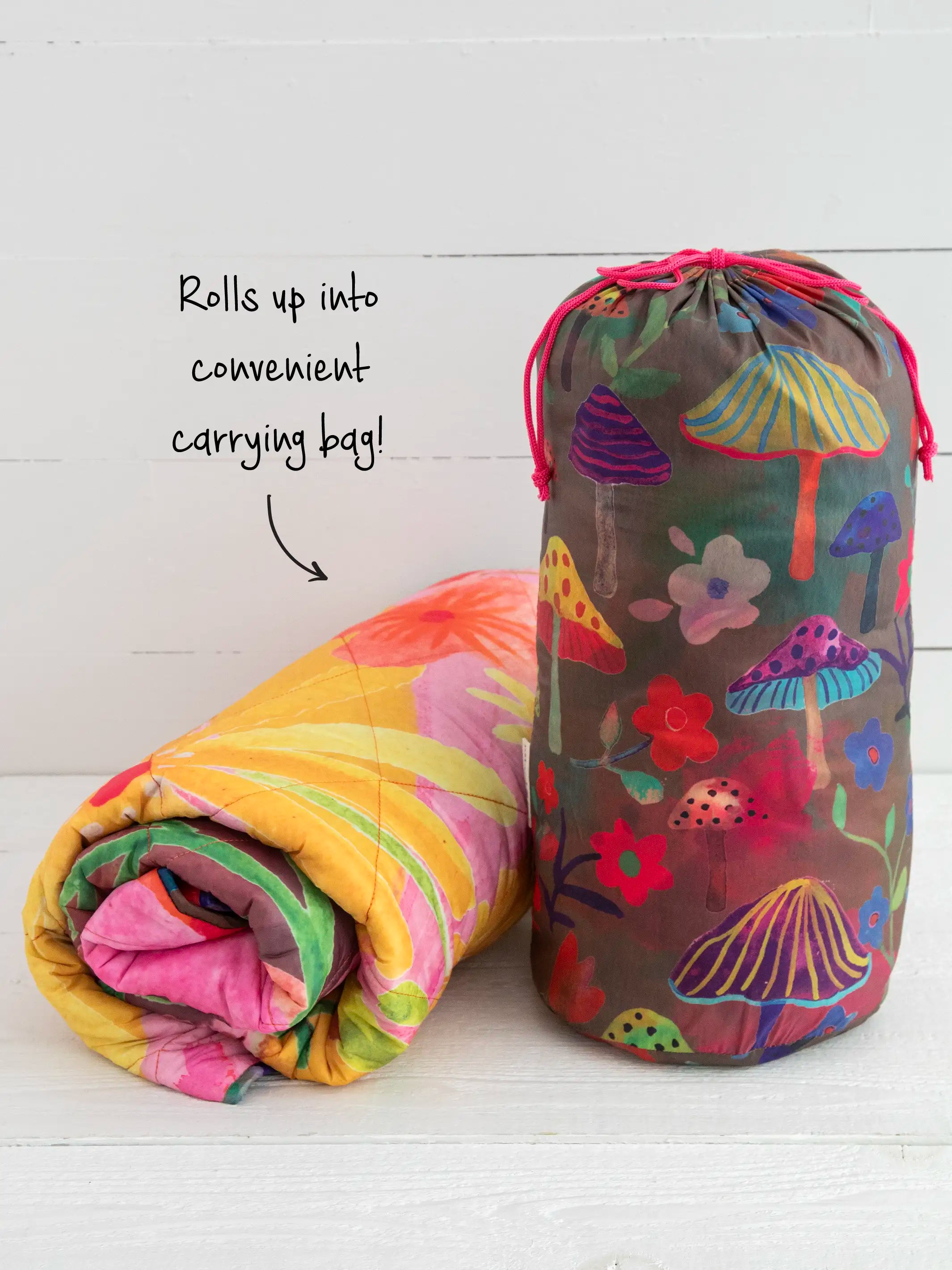 Perfect Puffy Outdoor Blanket Patchwork Natural Life