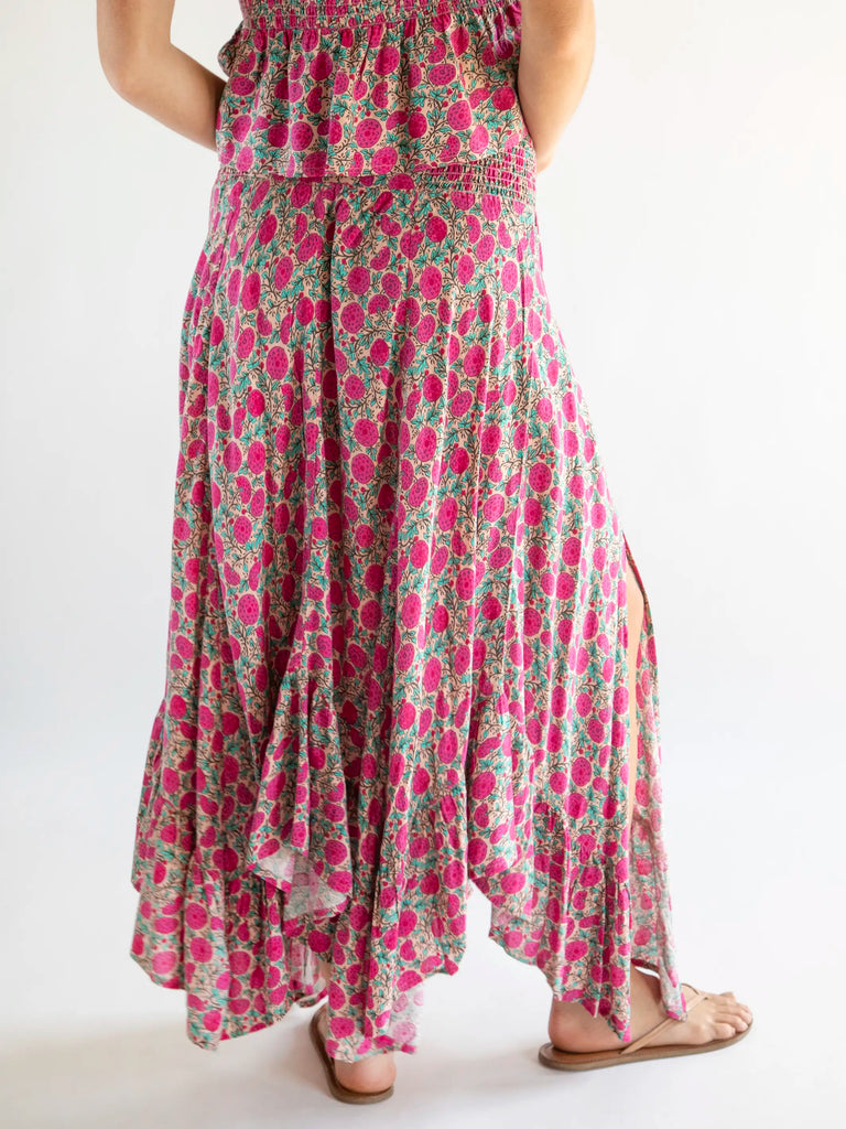 Good Vibes Skirt - Pink Puff Floral-view 5