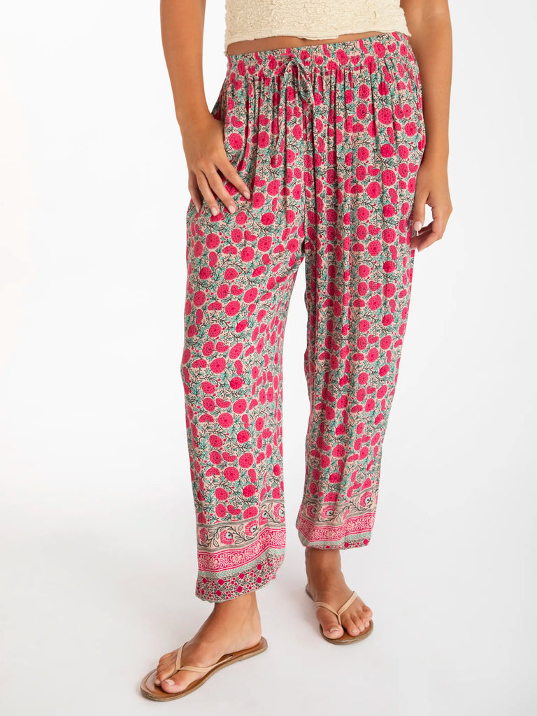 Allison Pant - Pink Puff Floral-view 2