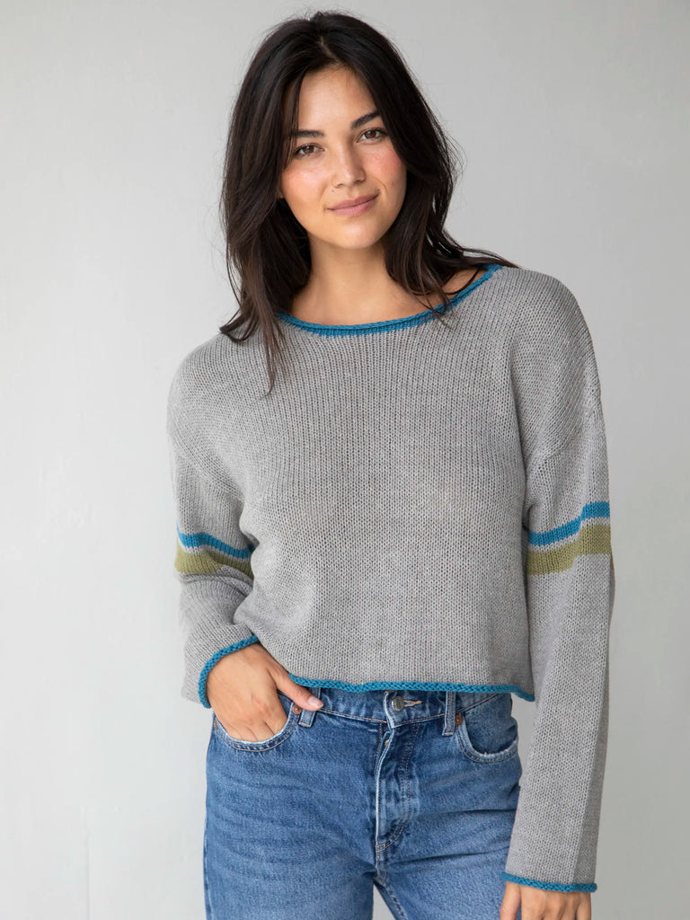 Carson Sweater - Heather Grey-view 1