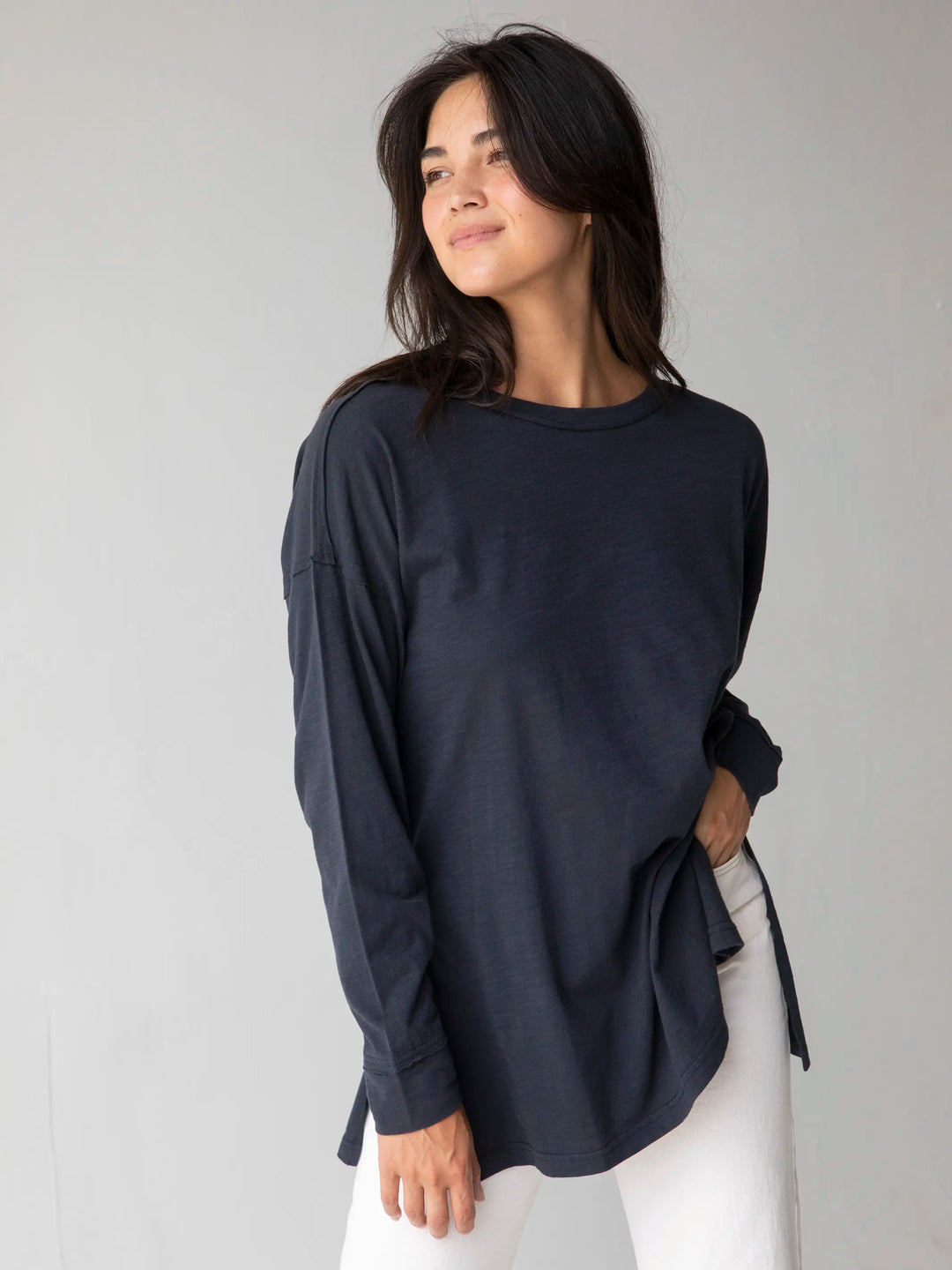 Natural Oversized cotton jersey tunic/navy/black oversized tunic, oversized l tunic, cotton plus size tunic, / gift for her Gift newest