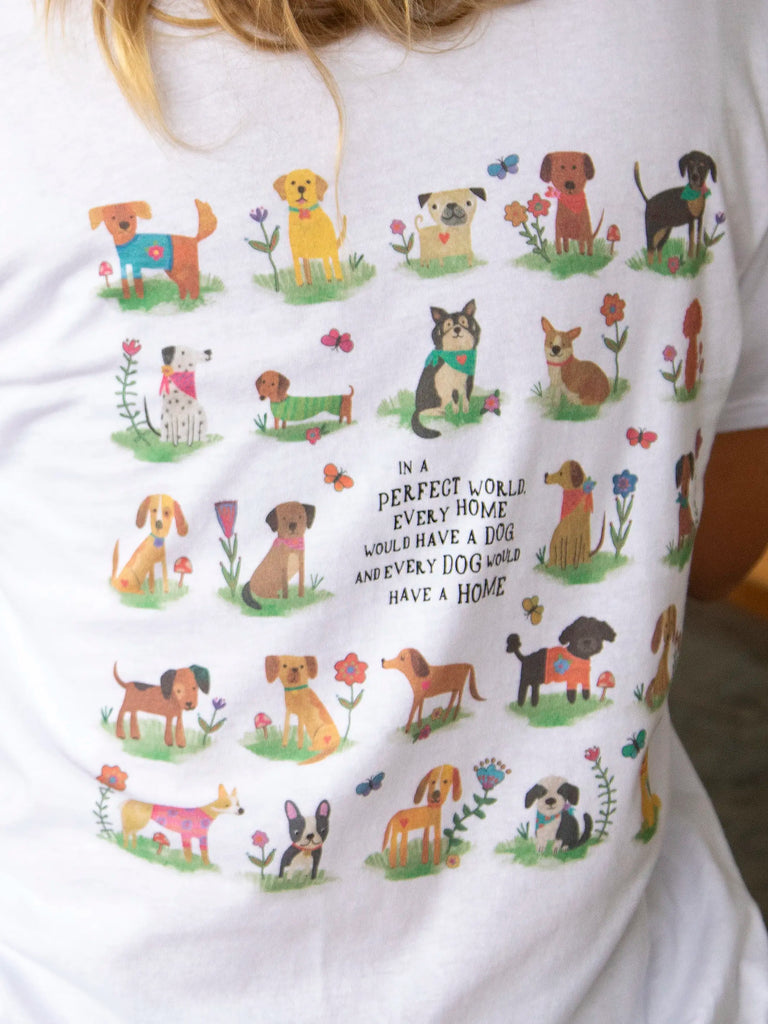 Cotton Comfy Tee Shirt - Every Home Has A Dog-view 1