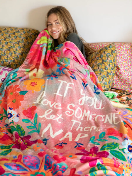 Double-Sided Cozy Throw Blanket - Let Them Nap