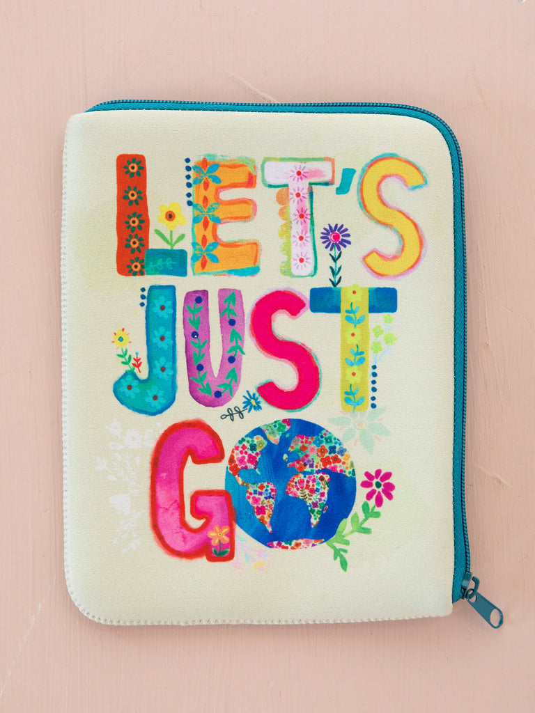 Travel Document Pouch - Let's Just Go-view 2