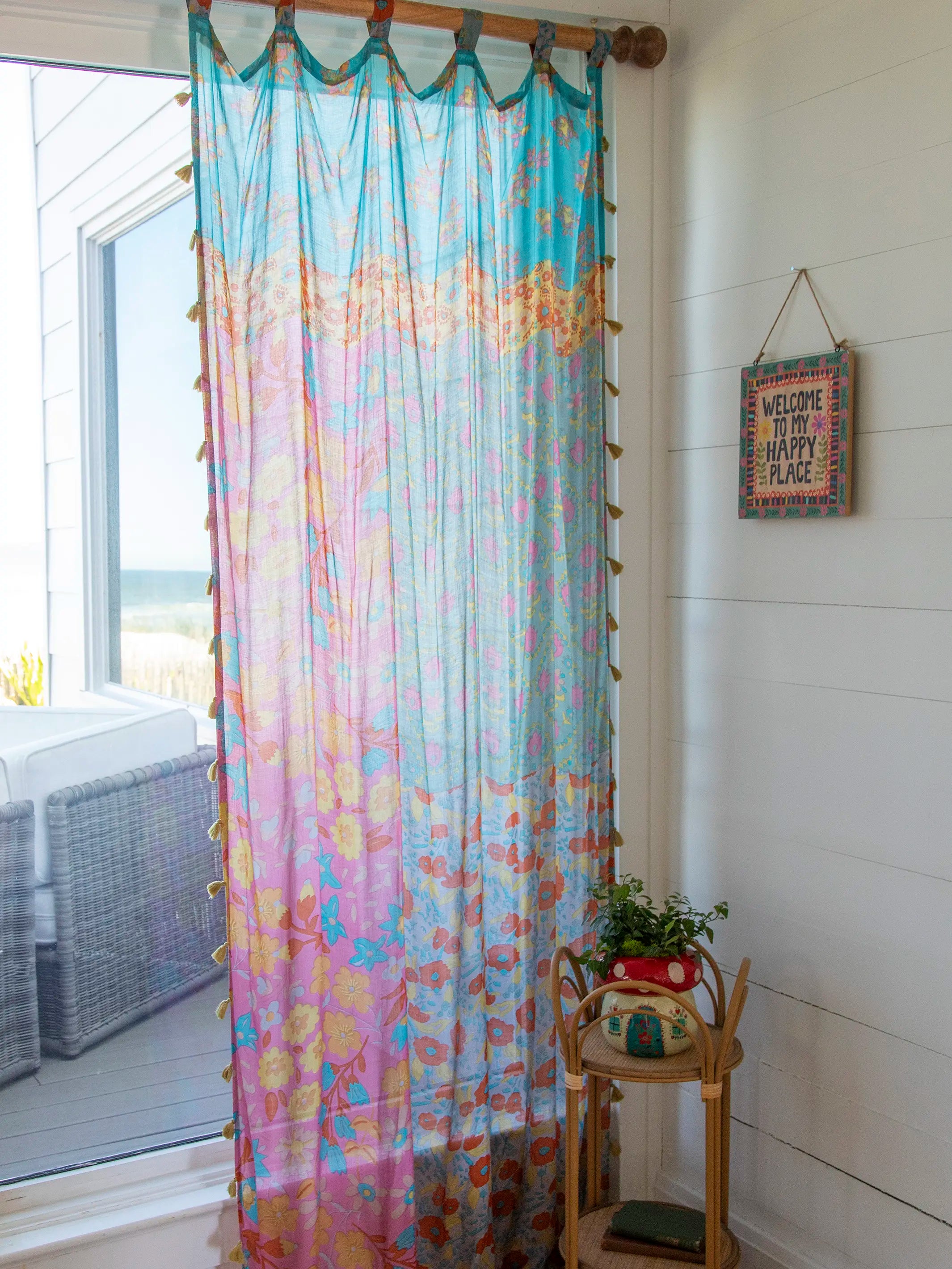 Boho Shower Curtain - Live Happy – Natural Life