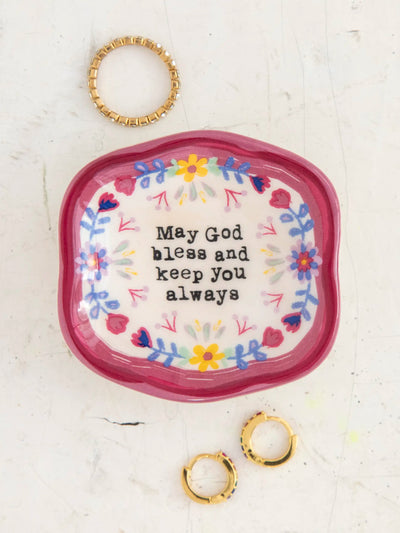 Artisan Trinket Dish - God Bless-view 1