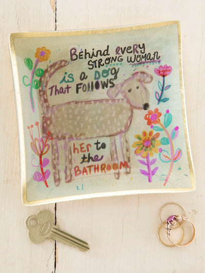 Glass Tray - Behind Every Strong Woman-view 1