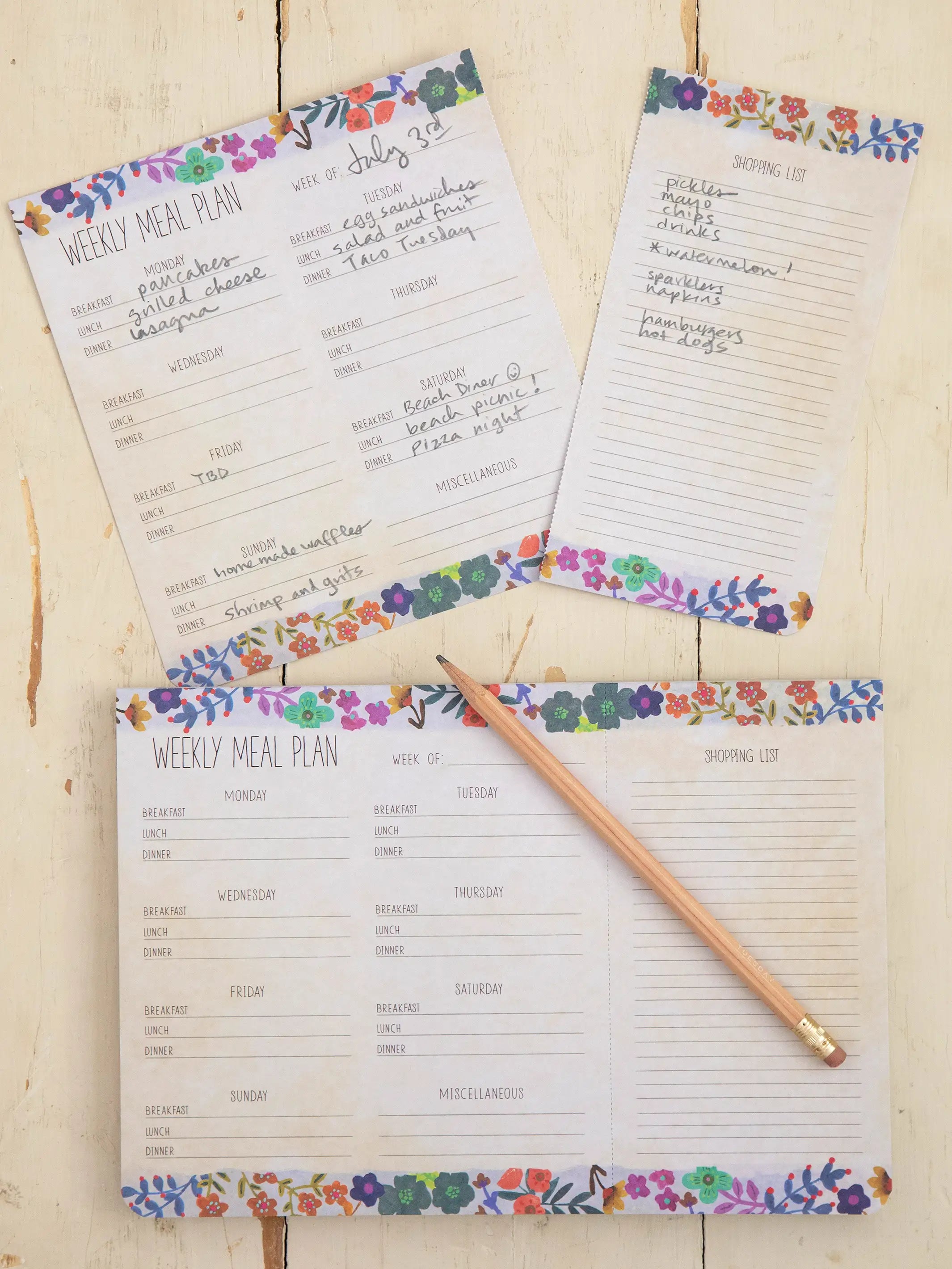 Meal Planner Notepad