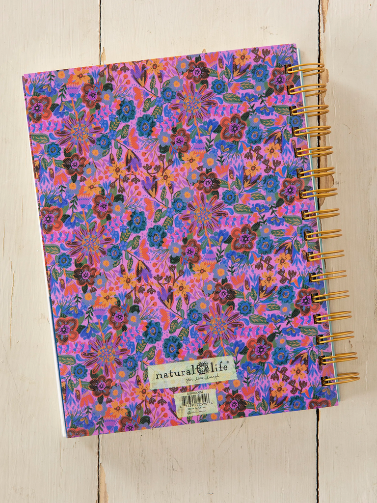 Daily To-Do List Planner - Blue Folk Flower-view 6