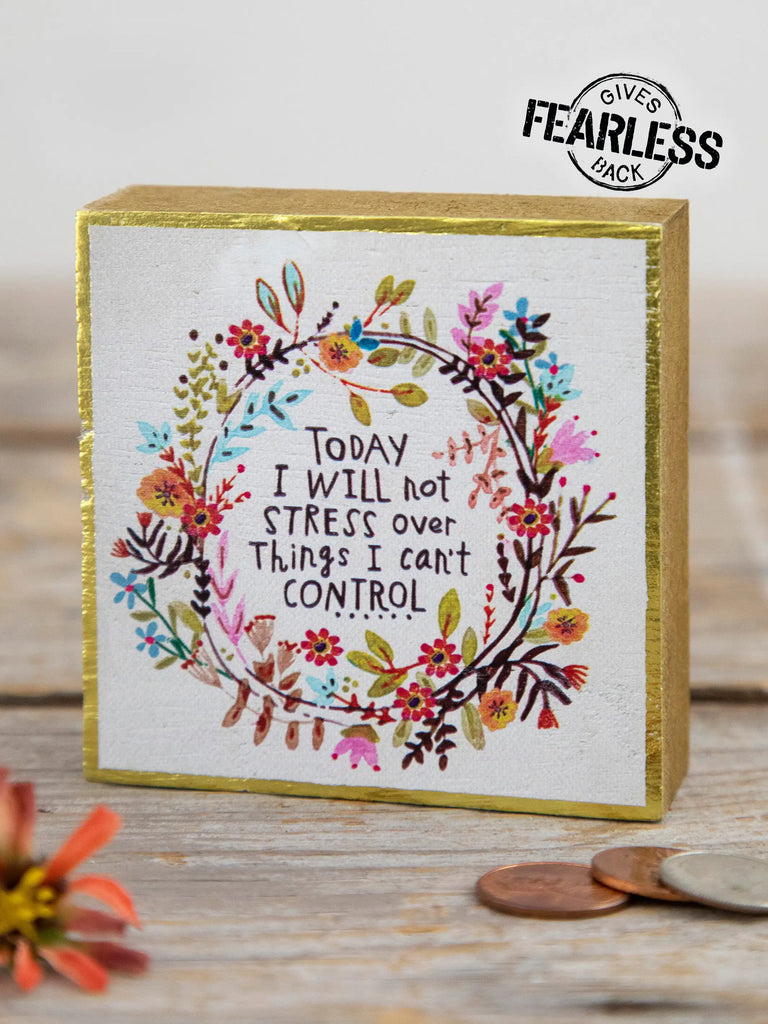 Tiny Block Keepsake|Will Not Stress-view 1