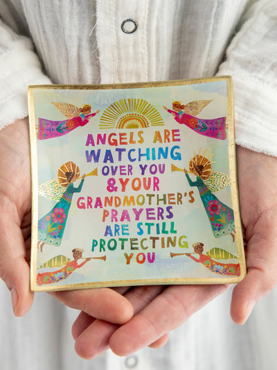 Glass Tray|Grandmother's Prayer-view 2