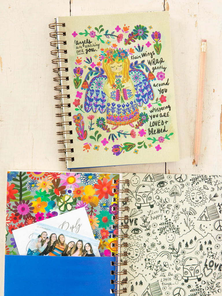 Spiral Notebook - Angels Watching-view 2