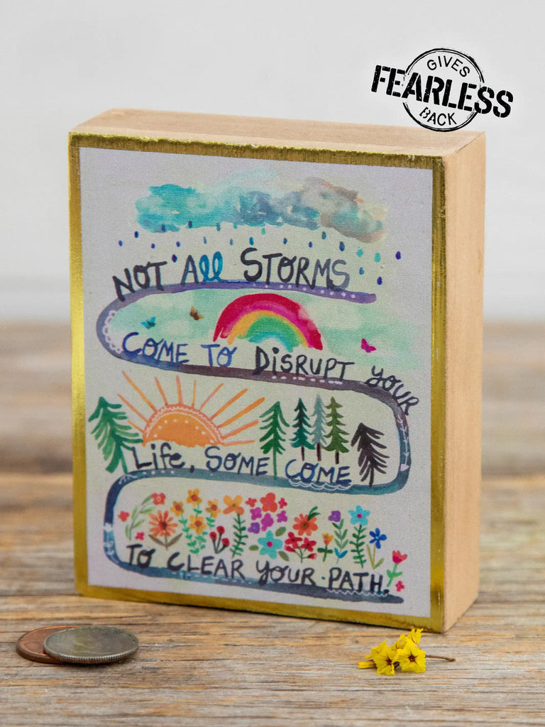 Tiny Block Keepsake - Not All Storms-view 1