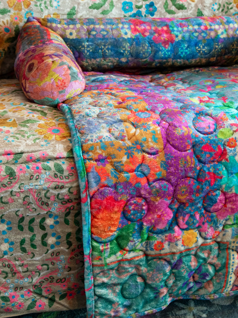 Sofa Pet Bed - Rainbow Bandana Patchwork-view 5