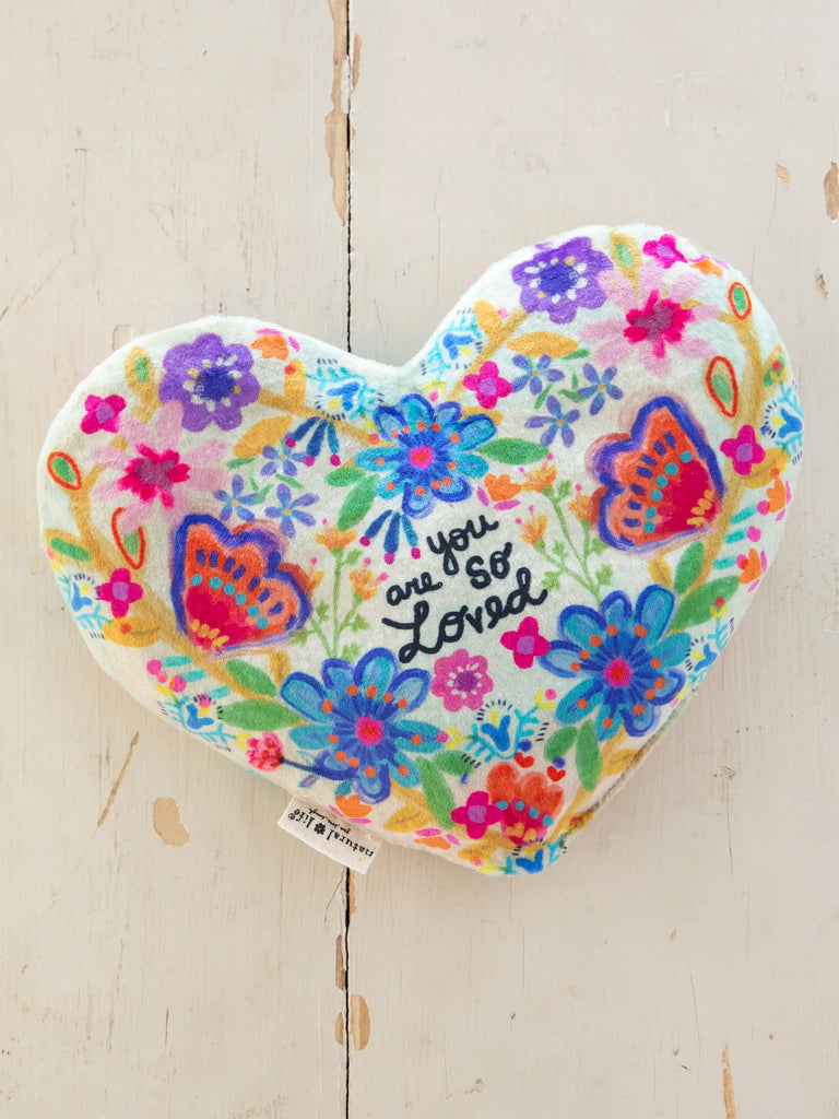 Shaped Weighted Eye Mask - You Are So Loved Heart-view 1