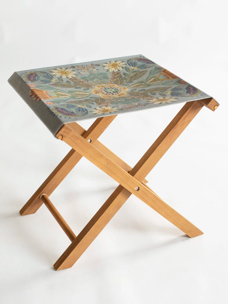 Folding Stool / Luggage Rack - Mandala Folk Garden-view 1